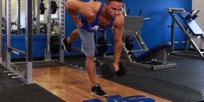 single leg dumbbell